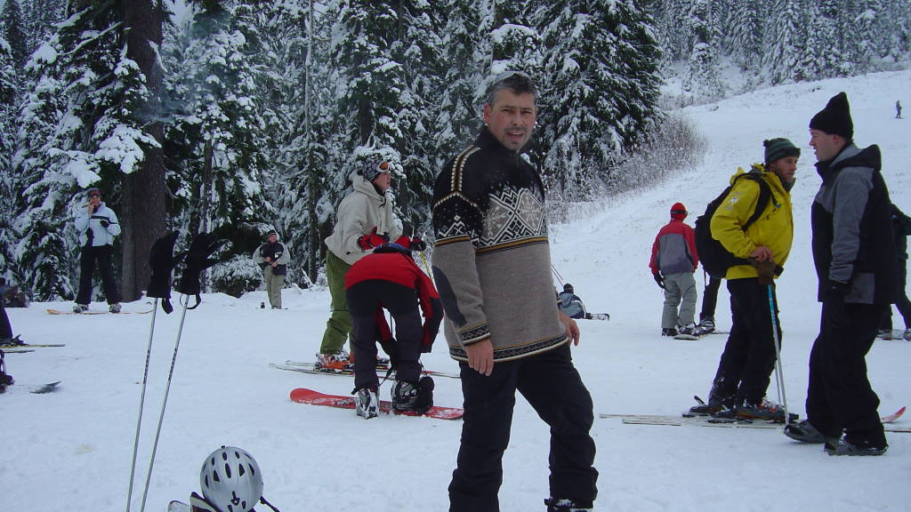 Snowboarding on Mount Baker in Washington