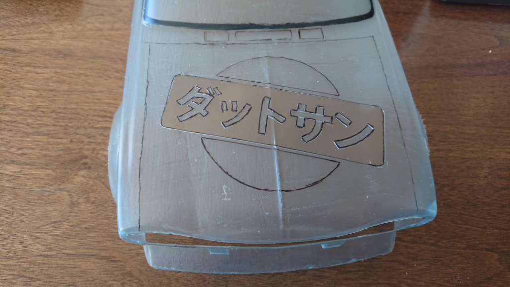 Removing liquid mask from a Datsun KPGC10 Hakosuka