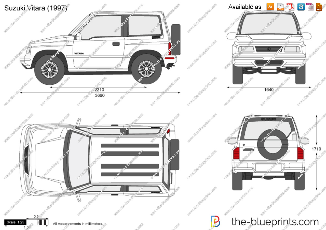 Размеры эскудо. Suzuki Grand Vitara чертеж. Suzuki Grand Vitara 1 колесная база. Suzuki Jimny 1 габариты. Suzuki Vitara 1997 чертеж.